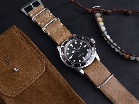 rolex on a leather nato strap|rolex 20mm leather strap.